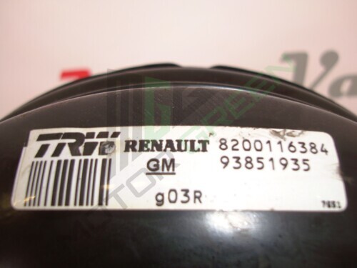 Brake Servo Unit Vauxhall Vivaro 1.9.TD / 25DTi / 2.0 Petrol
