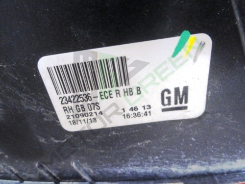 Vauxhall Insignia 2014-ON Hatchback Right Driver Light Light